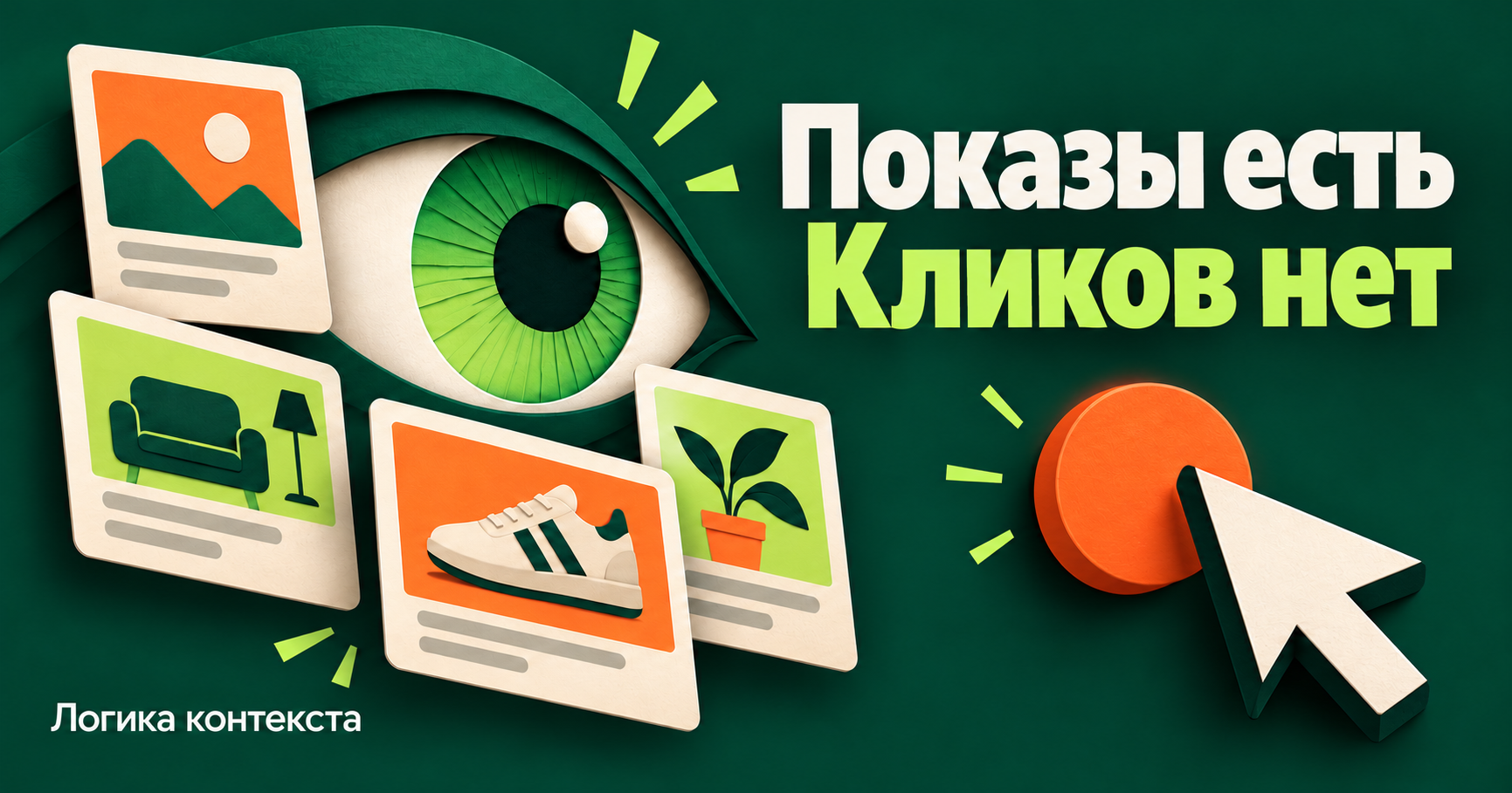 Показы есть, кликов нет в Яндекс Директе